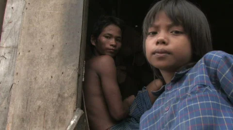 Children in Poverty Stock-Footage 289370