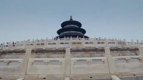 Children practicing Tai Chi in the square of Temple of HeavenIn Beijing.china Vídeo Stock 140520075