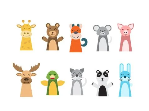 Children puppet theatre Illustrazione stock