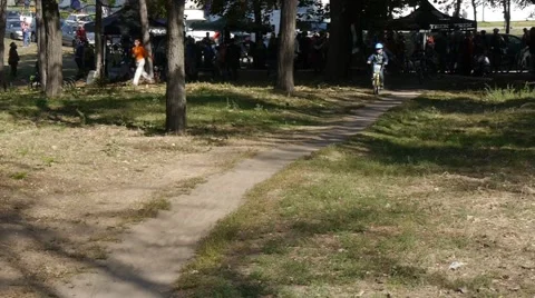 Children race Stock Footage 53448539