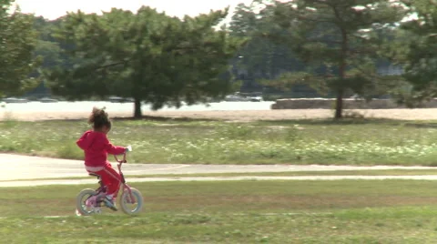 Children riding bikes (3 of 3) Video stock 1049178