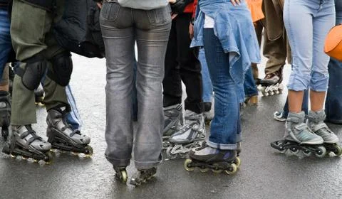 Children with rollers Stock Photos