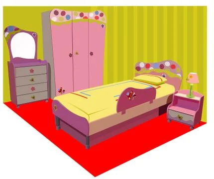 Children room Illustrazione stock