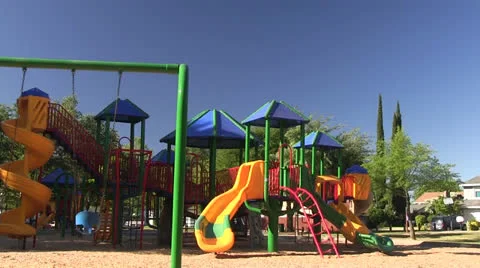 Children running and playing Stock Footage 24917404