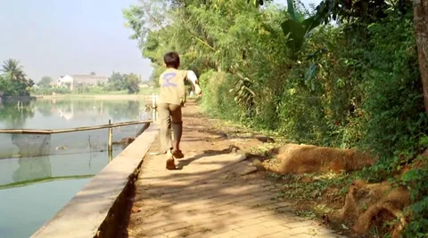 Children Running Video stock 7746759