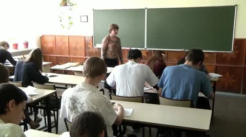 Children in school 8 Stock Footage
