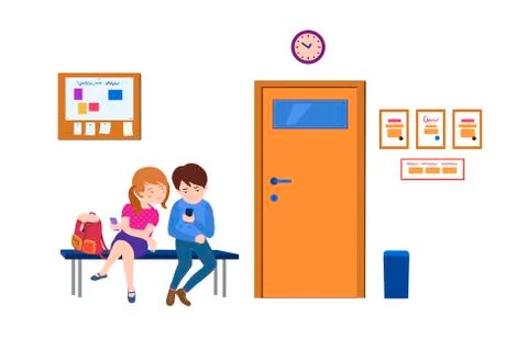 Children school behavior Stock Illustration