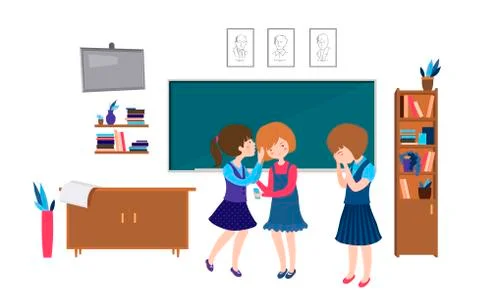 Children school behavior Stock Illustration