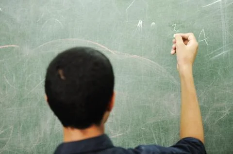 Children at school classroom Foto stock