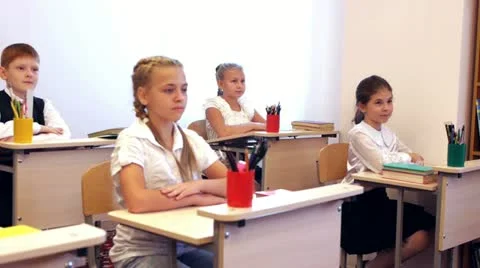 Children in school Stock Footage 11880508
