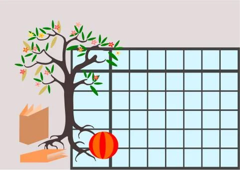 Children school timetable Stock Illustration