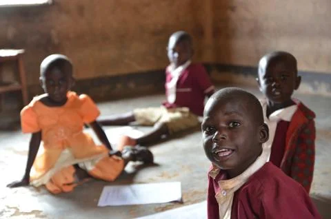 Children at school, Uganda Stockfoto's