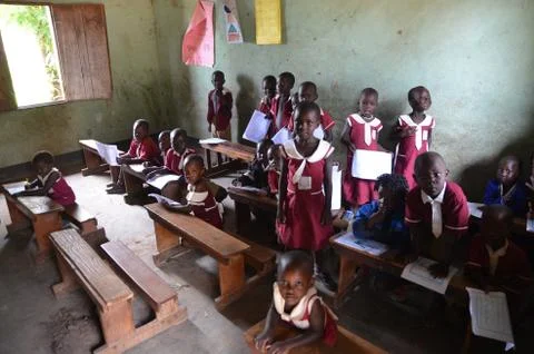 Children at school, Uganda Stockfoto's