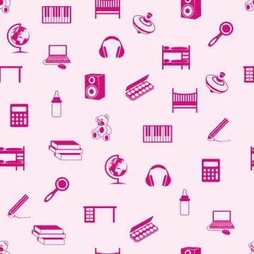 Children seamless pattern Stock Illustration