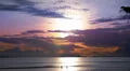 Children Silhouettes Walking on Beach at Sunset HD Footage