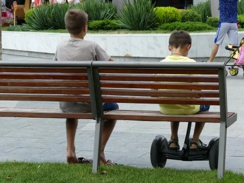 Children sit Foto stock