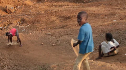 Children sliding 動画素材 45098241