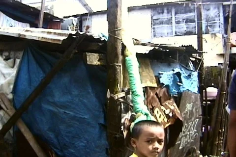 Children in the Slum Stock Footage 272296