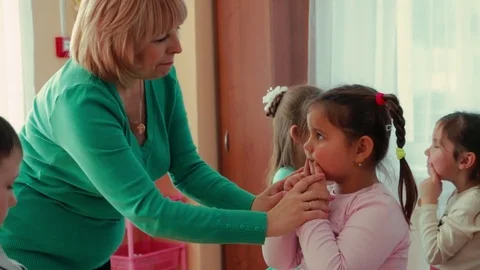 Children speech correction. Stock Footage 73521349