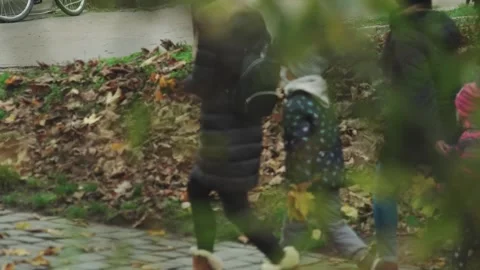 Children on a street 스톡 동영상 166222267