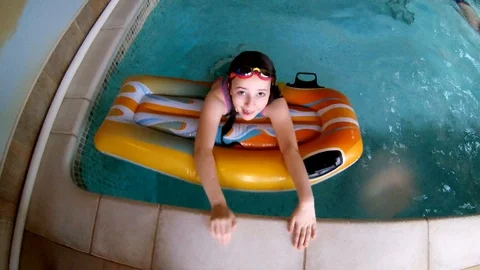 Children swimming Stock Footage 100826363