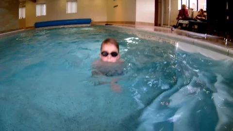 Children swimming Stock Footage 100826537