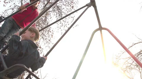 Children on a Swing Video stock 22602280