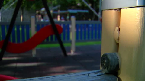 Children swing Stock Footage 32633448