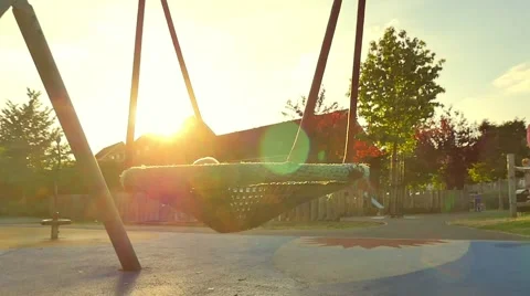 Children swinging on a swing Stock Footage 51222181