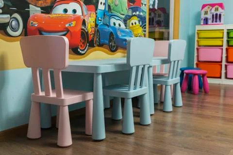 Children Table and Chairs Stock Photos