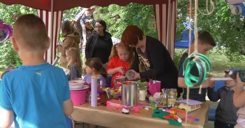 Children Take Part In Master Class Of Mading Toys Stock Footage 50907672
