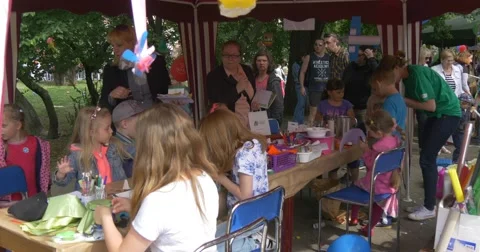 Children Take Part In Master Class Of Mading Toys Stock Footage 50907844