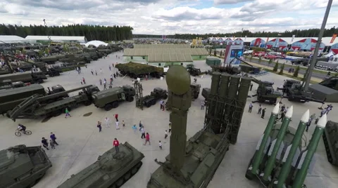 Children on tanks Stock Footage 53265059