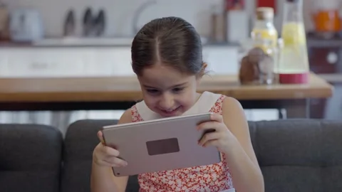 Children technology addiction concept. Stock Footage 148963248
