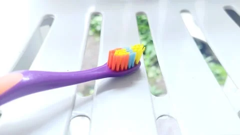 Children Tooth Brush Video stock 306368516