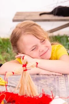 Children at the training master class. Stock Photos