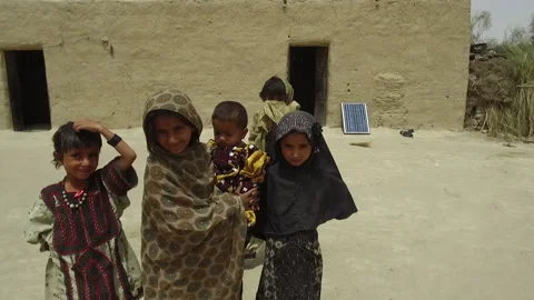 Children in tribal area Stock Footage 202060809