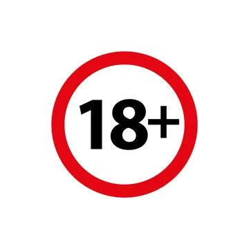 Children under 18 do not sign. Circle number eighteen. Stock Illustration