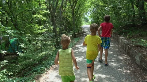 Children on vacation Stock Footage 95962865