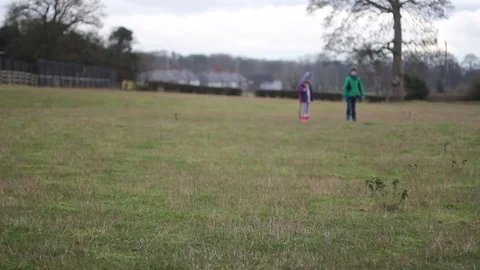 Children Walking Outdoors Stock Footage 81594857