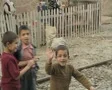 Children waving goodbye to moving train SD Footage