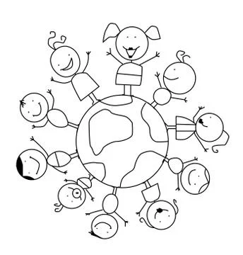 Children world Stock Illustration