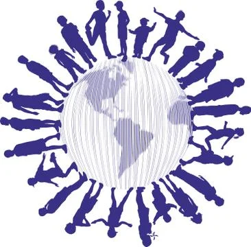 Children of the World Stock Illustration