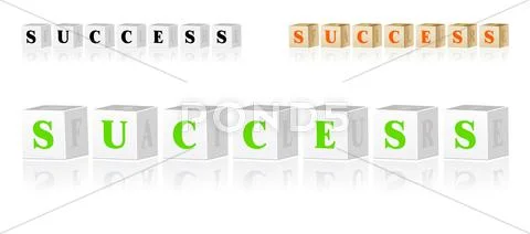 Children's 3d alphabet cubes Stock Illustration
