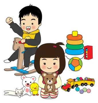 Children's activities Stock Illustration