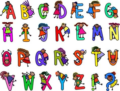 Childrens Alphabet Stock-Illustration