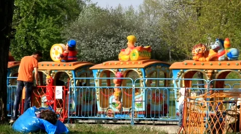 Children's amusement Stock Footage 702355