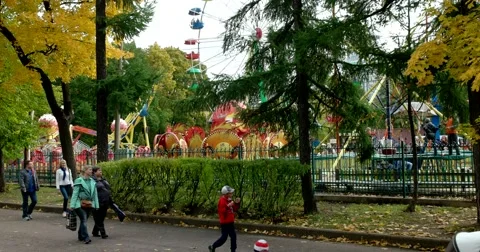 Children's amusement Park Stock Footage 68192334