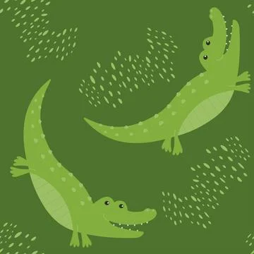 Children's animal seamless pattern. Stock Illustration