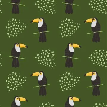 Children's animal seamless pattern. Stock Illustration